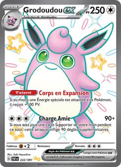 Carte Pokémon Grodoudou-ex 222
