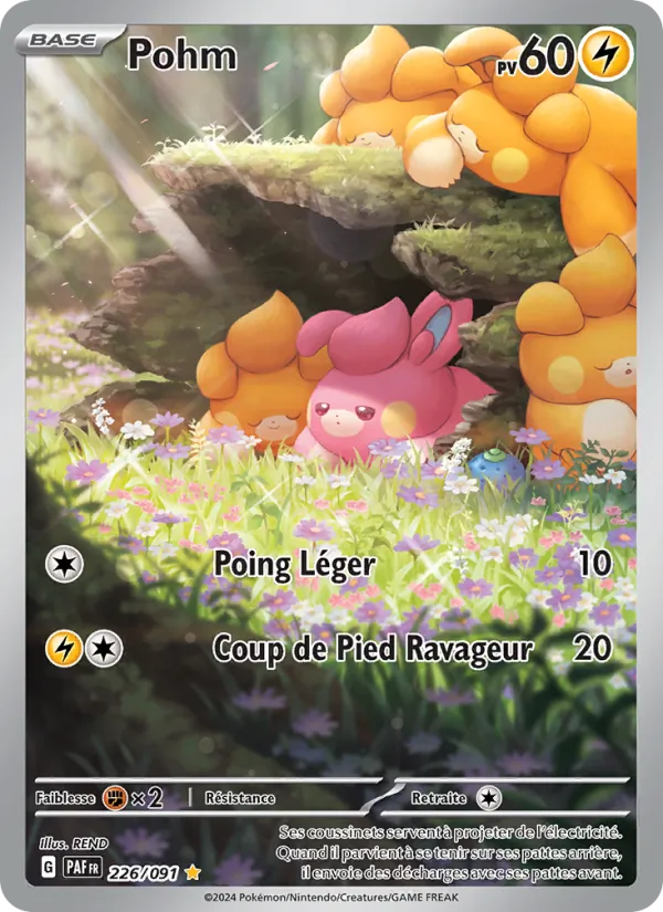 Carte Pokémon Pohm 226/91 de l'extension Destinées de Paldea