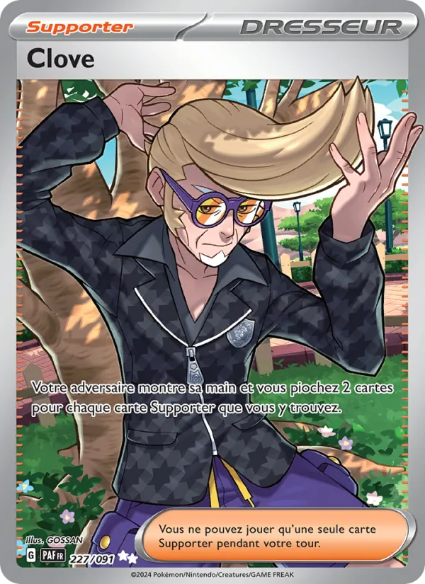 Carte Pokémon Clove 227/91 de l'extension Destinées de Paldea