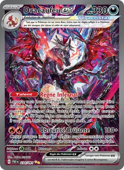 Carte Pokémon Dracaufeu-ex 234 — Destinées de Paldea