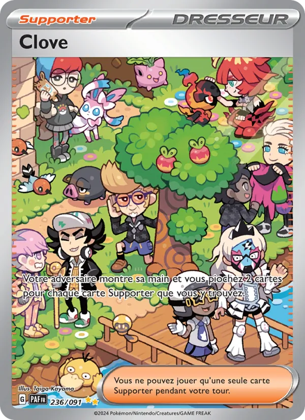Carte Pokémon Clove 236/91 de l'extension Destinées de Paldea