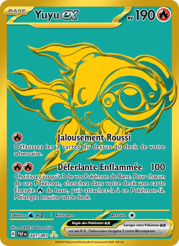 Carte Pokémon Yuyu-ex 241/91 de l'extension Destinées de Paldea