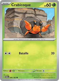 Carte Pokémon Crabicoque 006