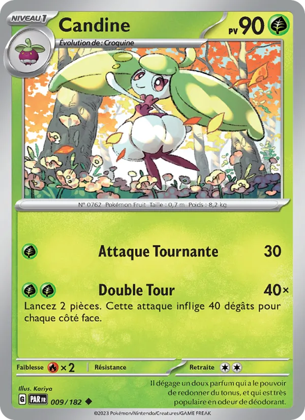 Carte Pokémon Candine 009/182 de l'extension Faille Paradoxe