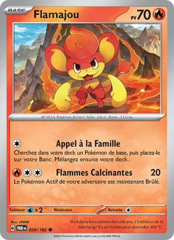 Carte Pokémon Flamajou 020