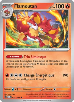 Carte Pokémon Flamoutan 021