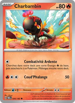 Carte Pokémon Charbambin 026