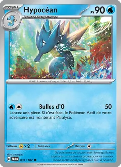 Carte Pokémon Hypocéan 031