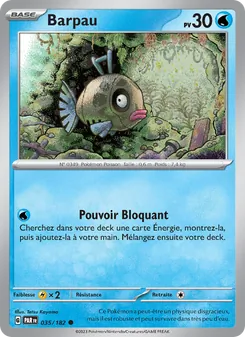 Carte Pokémon Barpau 035
