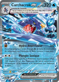 Carte Pokémon Carchacrok-ex 038 — Faille Paradoxe