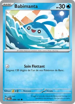 Carte Pokémon Babimanta 039