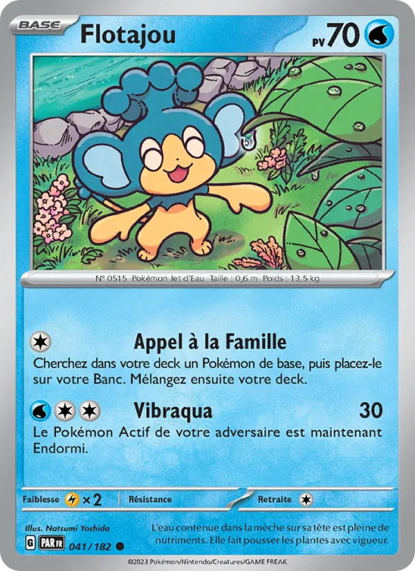 Carte Pokémon Flotajou 041/182 de l'extension Faille Paradoxe