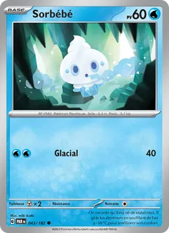 Carte Pokémon Sorbébé 043