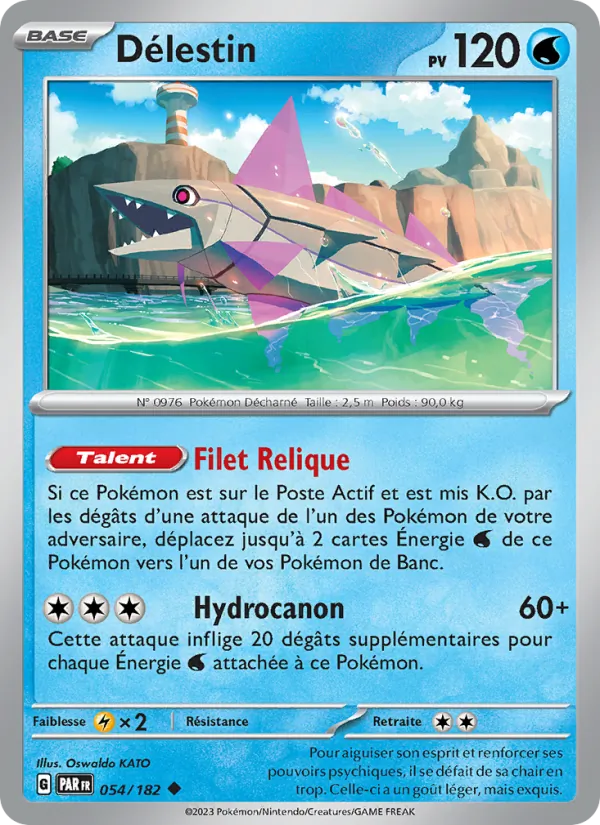 Carte Pokémon Délestin 054/182 de l'extension Faille Paradoxe