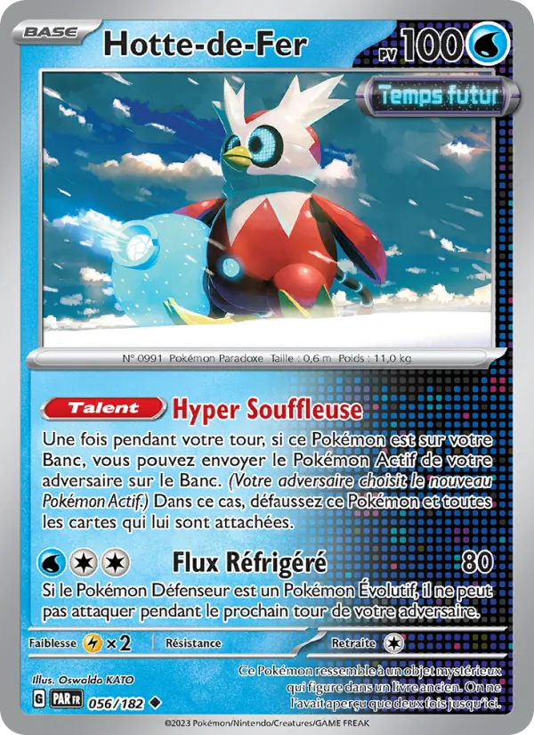 Carte Pokémon Hotte-de-Fer 056/182 de l'extension Faille Paradoxe