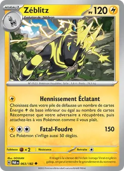 Carte Pokémon Zéblitz 063