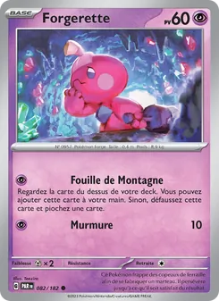 Carte Pokémon Forgerette 082