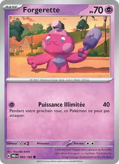Carte Pokémon Forgerette 083