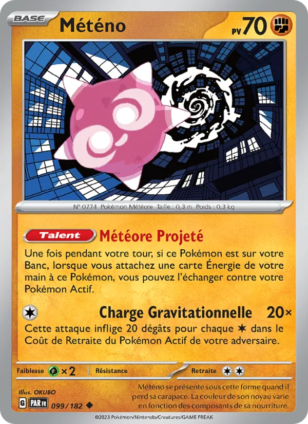 Carte Pokémon Météno 099/182 de l'extension Faille Paradoxe