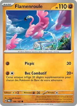 Carte Pokémon Flamenroule 106