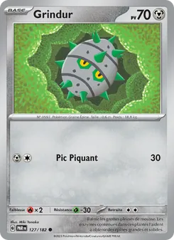 Carte Pokémon Grindur 127