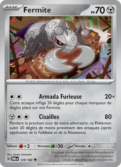 Carte Pokémon Fermite 129