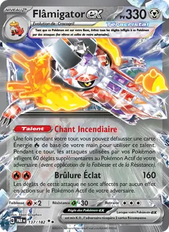Carte Pokémon Flâmigator-ex 137