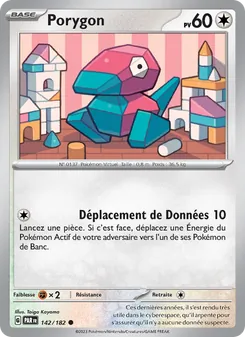 Carte Pokémon Porygon 142