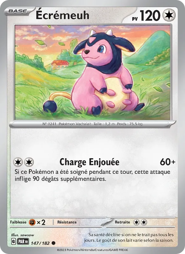 Carte Pokémon Écrémeuh 147/182 de l'extension Faille Paradoxe