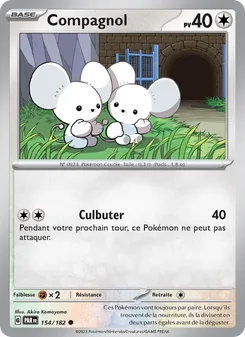 Carte Pokémon Compagnol 154