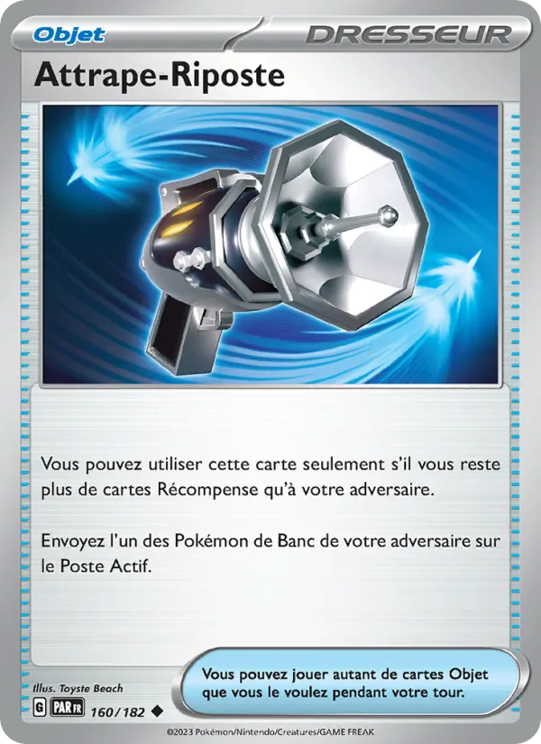 Carte Pokémon Attrape-Riposte 160/182 de l'extension Faille Paradoxe