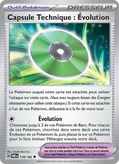Carte Pokémon Capsule Technique : Évolution 178