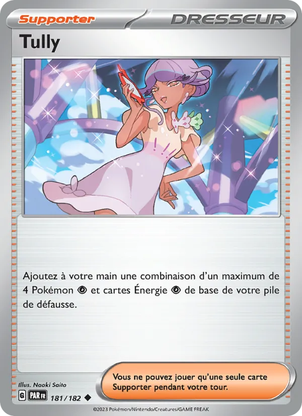 Carte Pokémon Tully 181/182 de l'extension Faille Paradoxe
