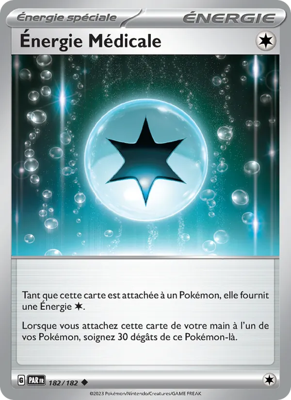 Carte Pokémon Énergie Médicale 182/182 de l'extension Faille Paradoxe