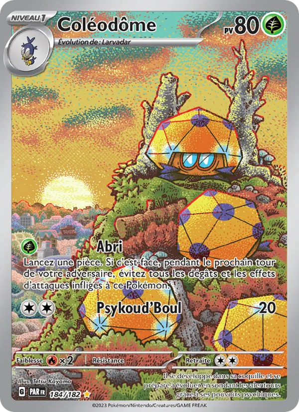 Carte Pokémon Coléodôme 184/182 de l'extension Faille Paradoxe