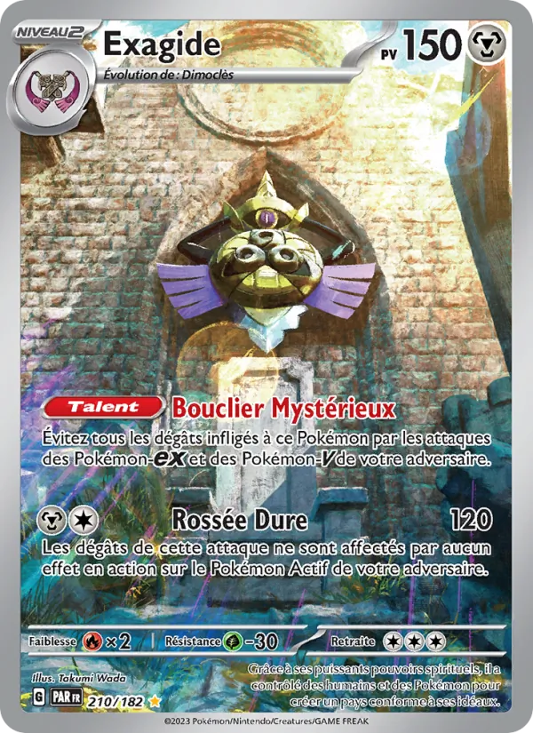 Carte Pokémon Exagide 210/182 de l'extension Faille Paradoxe