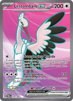 Carte Pokémon Lestombaile-ex 234
