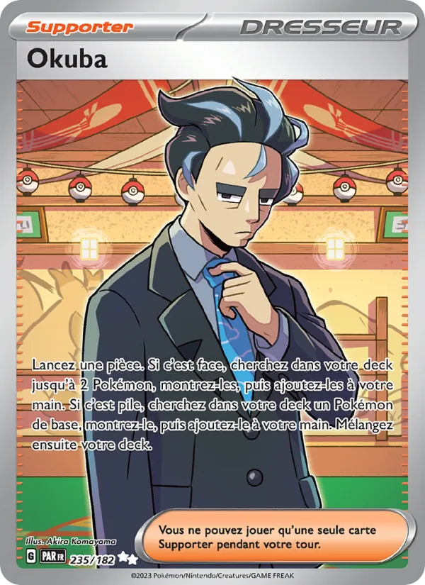Carte Pokémon Okuba 235/182 de l'extension Faille Paradoxe