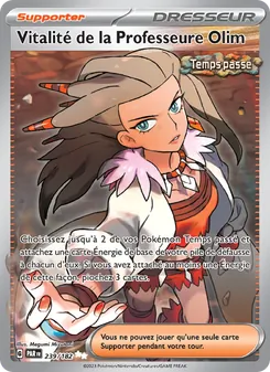 Carte Pokémon Vitalité de la Professeure Olim 239