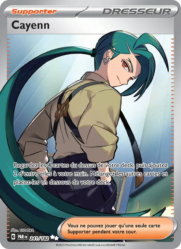 Carte Pokémon Cayenn 241/182 de l'extension Faille Paradoxe