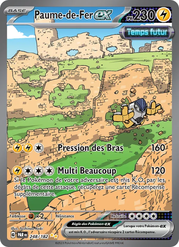 Carte Pokémon Paume-de-Fer-ex 248/182 de l'extension Faille Paradoxe