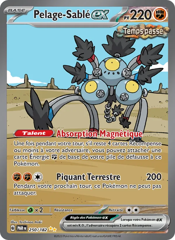 Carte Pokémon Pelage-Sablé-ex 250/182 de l'extension Faille Paradoxe