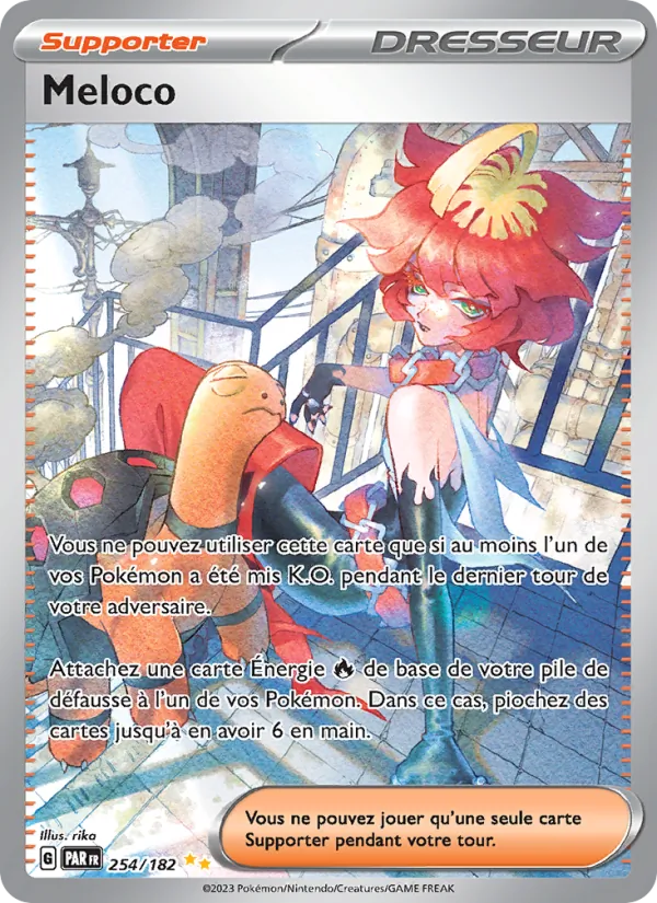 Carte Pokémon Meloco 254/182 de l'extension Faille Paradoxe
