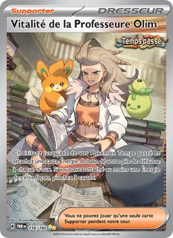Carte Pokémon Vitalité de la Professeure Olim 256