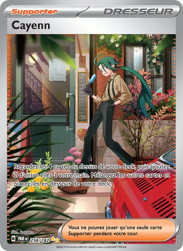 Carte Pokémon Cayenn 258/182 de l'extension Faille Paradoxe