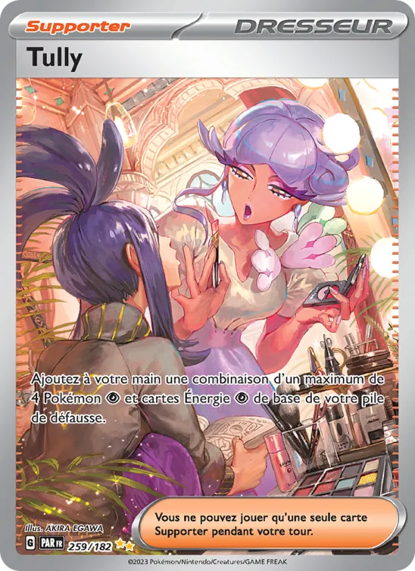 Carte Pokémon Tully 259/182 de l'extension Faille Paradoxe