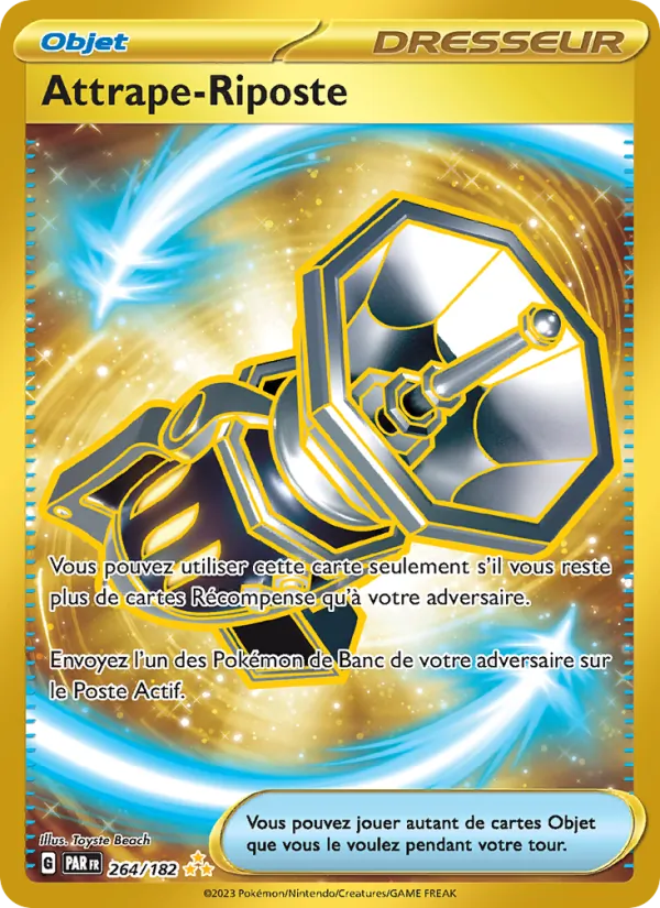 Carte Pokémon Attrape-Riposte 264/182 de l'extension Faille Paradoxe