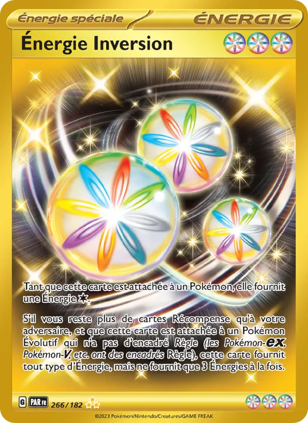 Carte Pokémon Énergie Inversion 266/182 de l'extension Faille Paradoxe