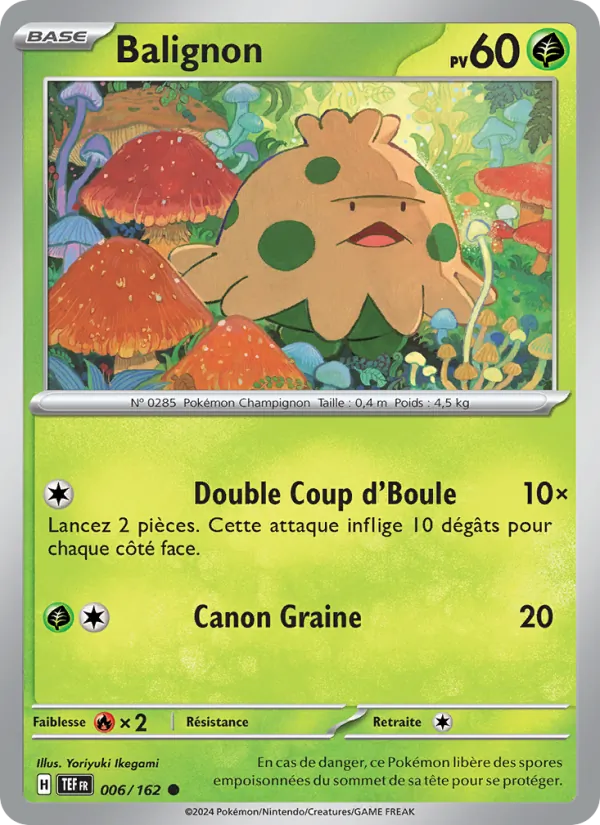 Carte Pokémon Balignon 006/162 de l'extension Forces Temporelles