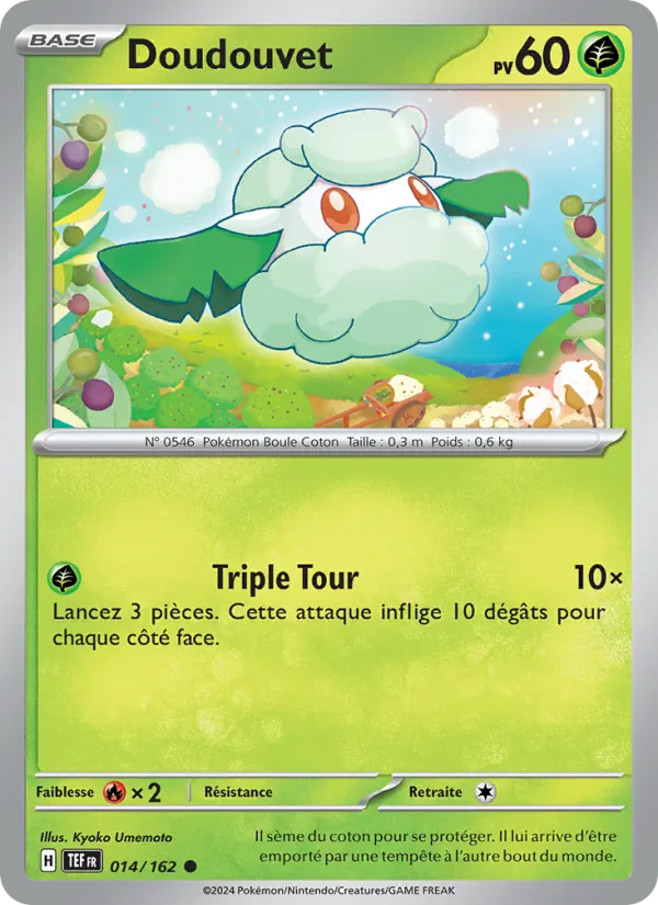 Carte Pokémon Doudouvet 014/162 de l'extension Forces Temporelles